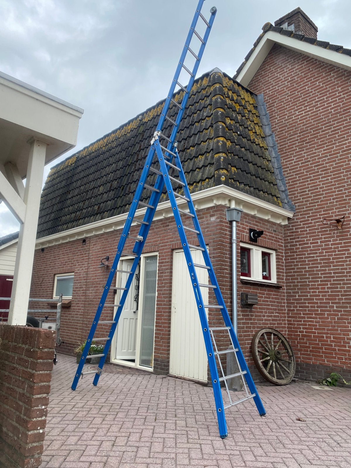 Reformladder 3+14 sporten, Doe-het-zelf en Verbouw, Ladders en Trappen, Ophalen, Zo goed als nieuw, Ladder, Opvouwbaar of Inschuifbaar