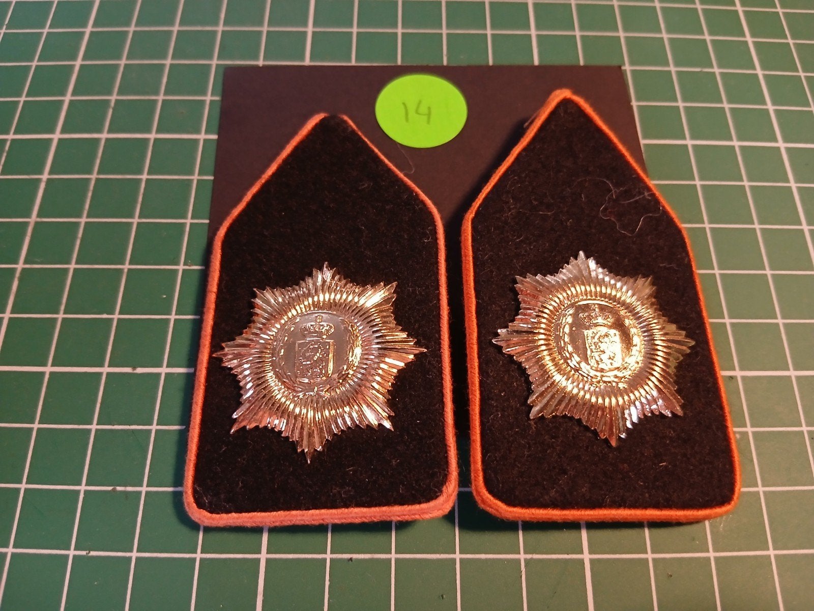 Kraagspiegels Regiment van Heutz, Verzamelen, Ophalen of Verzenden, Landmacht, Nederland, Embleem of Badge