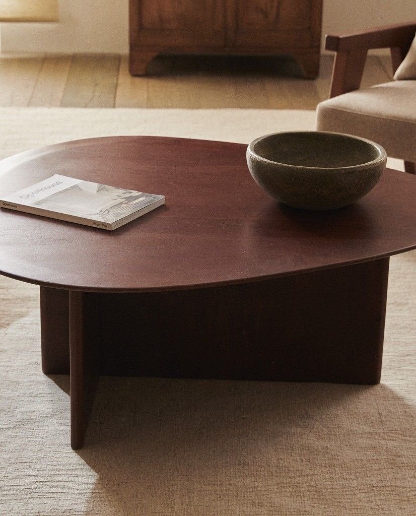 Zara Home salontafel organische vorm (nieuw), Ophalen, 100 tot 150 cm, Zo goed als nieuw, Overige vormen