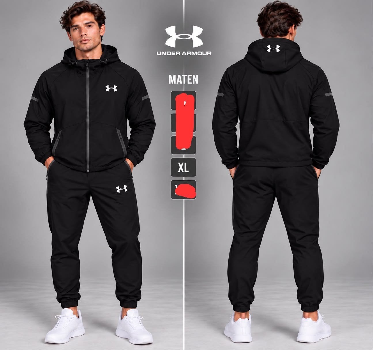 Under Armour trainingspak XXL, Zwart, Under Armour, Nieuw, Overige maten