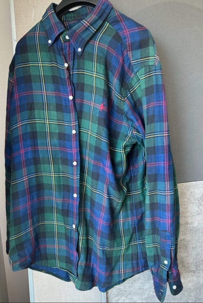 Ralph Lauren overhemd, Ophalen of Verzenden, Zo goed als nieuw, Blauw, Ralph Lauren Polo