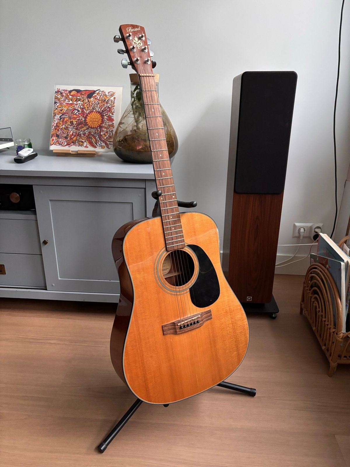 Bristol BD-16 Akoestische Gitaar - Western/Steelstring, Muziek en Instrumenten, Snaarinstrumenten | Gitaren | Akoestisch, Ophalen