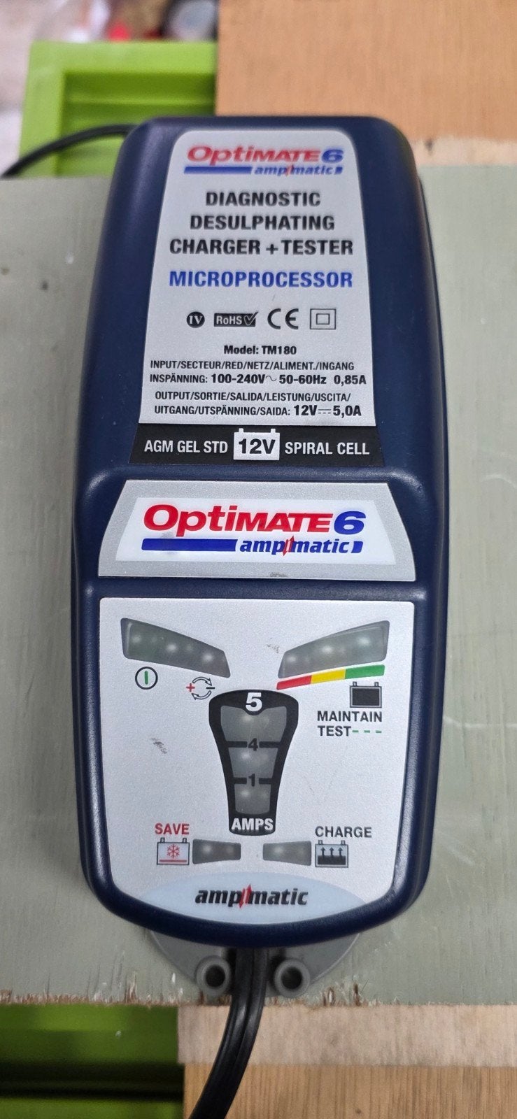 Optimate 6 Ampmatic Acculader en Tester (TM180)