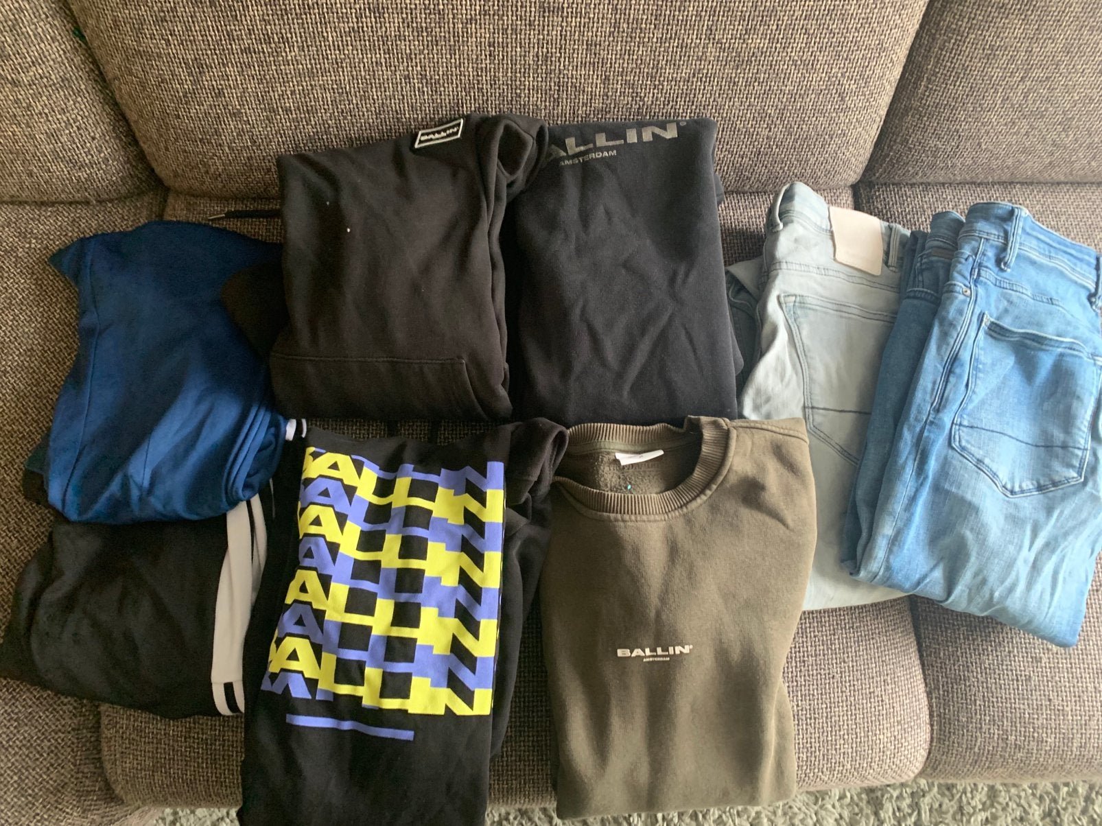 Kledingpakket jongen xs/s merk ( ballin  , pure white ), Ophalen of Verzenden, Zo goed als nieuw, Maat 46 (S) of kleiner
