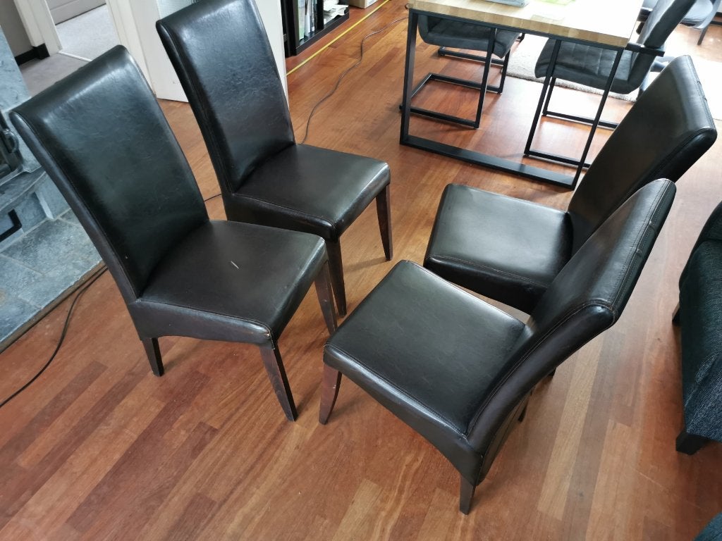 stoelen, Ophalen, Gebruikt, Bruin, Vier