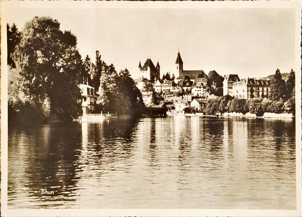 Thun Zwitserland 1948, Verzamelen, Ophalen of Verzenden, 1940 tot 1960, Gelopen, Overig Europa