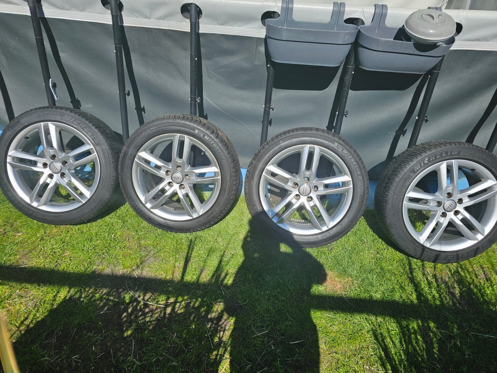 Audi Velgen met All Season Banden 245/45 R18, Auto-onderdelen, Banden en Velgen, Banden en Velgen, All Season, 18 inch, 245 mm