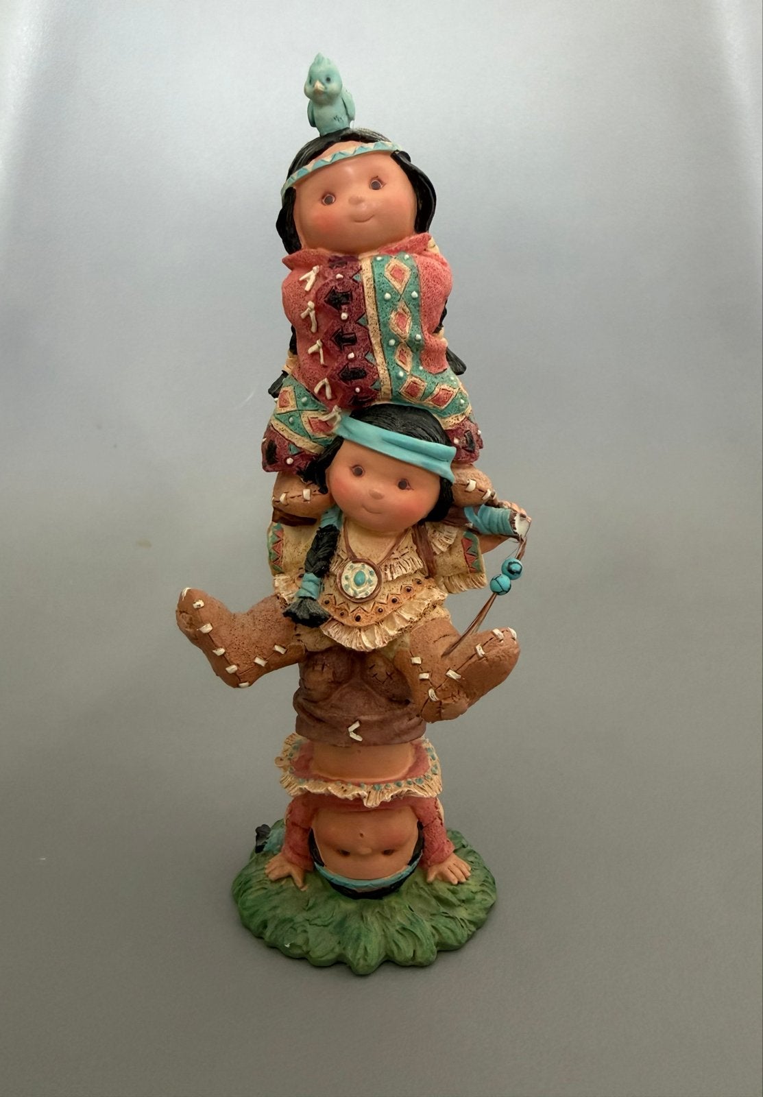 Enesco beeldje "Brave Support" - Friends of the Feather, Verzamelen, Ophalen of Verzenden, Gebruikt, Mens