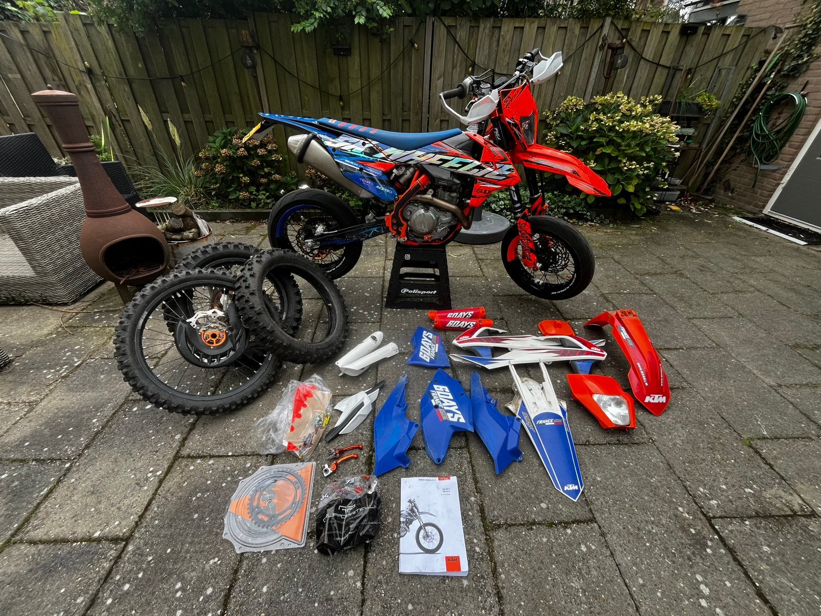 Ktm exc-f 500 sixdays 2017 ( A2 ), Fietsen en Brommers, 6 versnellingen, Zo goed als nieuw, Ophalen, Overige merken