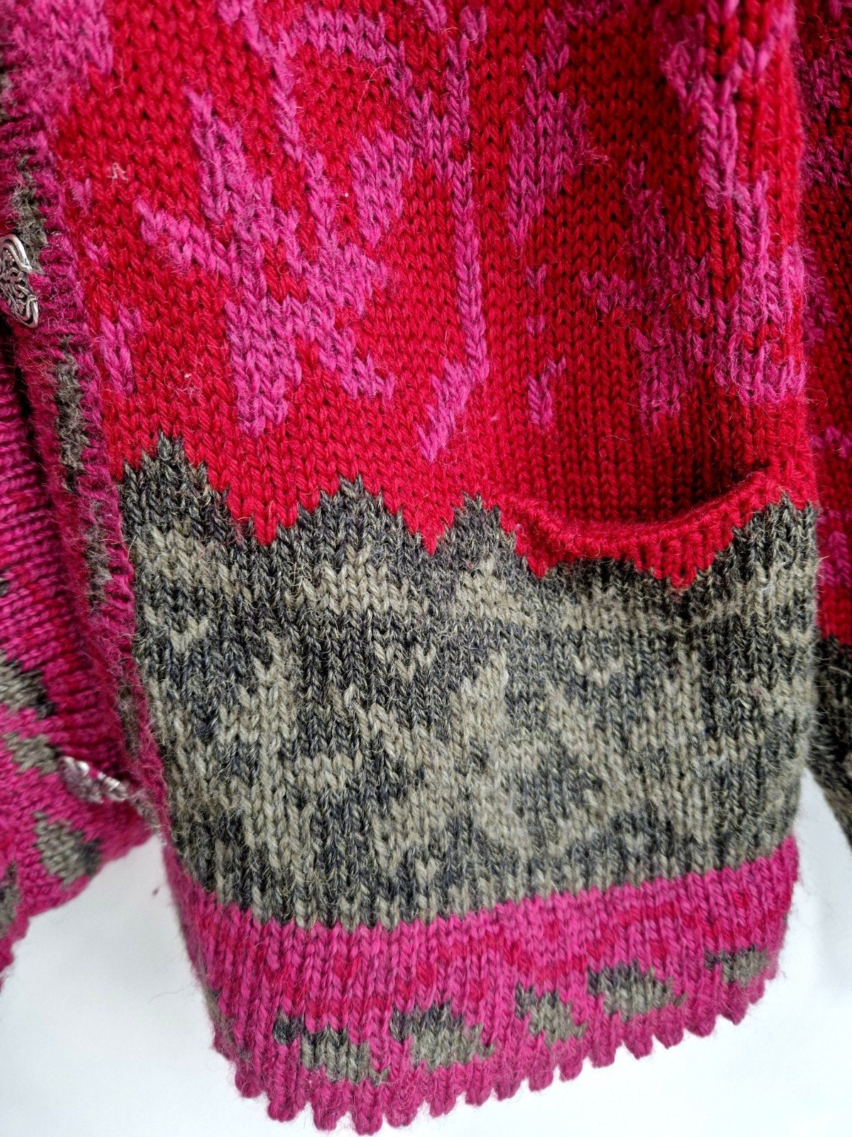 heerlijk zachte dikke vintage noorse stijl vest, Verzenden, Zo goed als nieuw, Maat 42/44 (L), Meerkleurig
