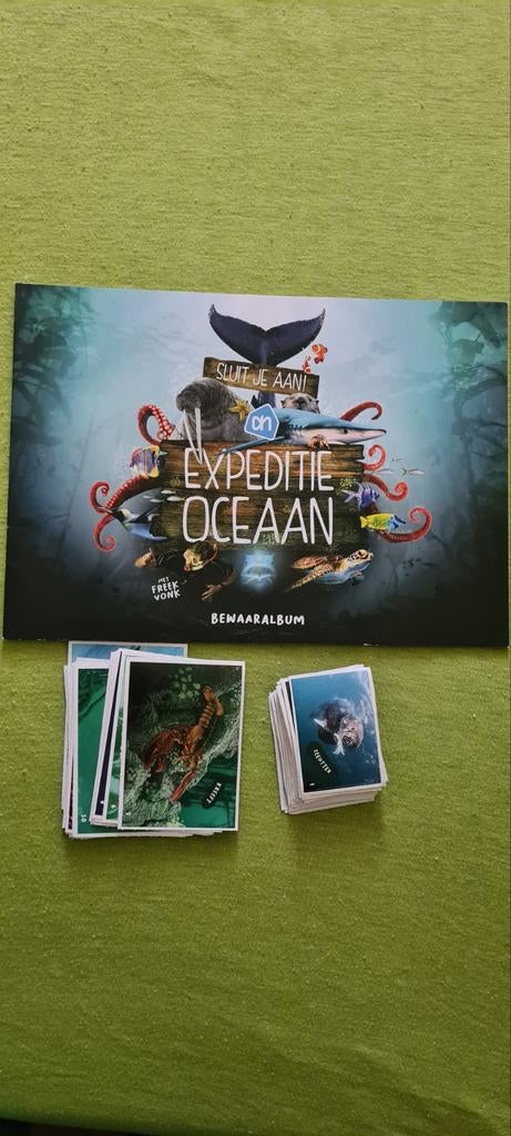 Expeditie Oceaan lege album en complete set plaatjes, 1 speler, Ophalen of Verzenden