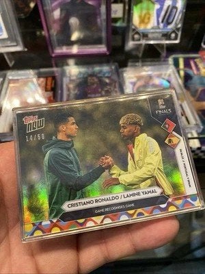 Topps Now Cristiano Ronaldo / Lamine Yamal, Messi, Ophalen, Zo goed als nieuw, Buitenlandse clubs, Spelerskaart