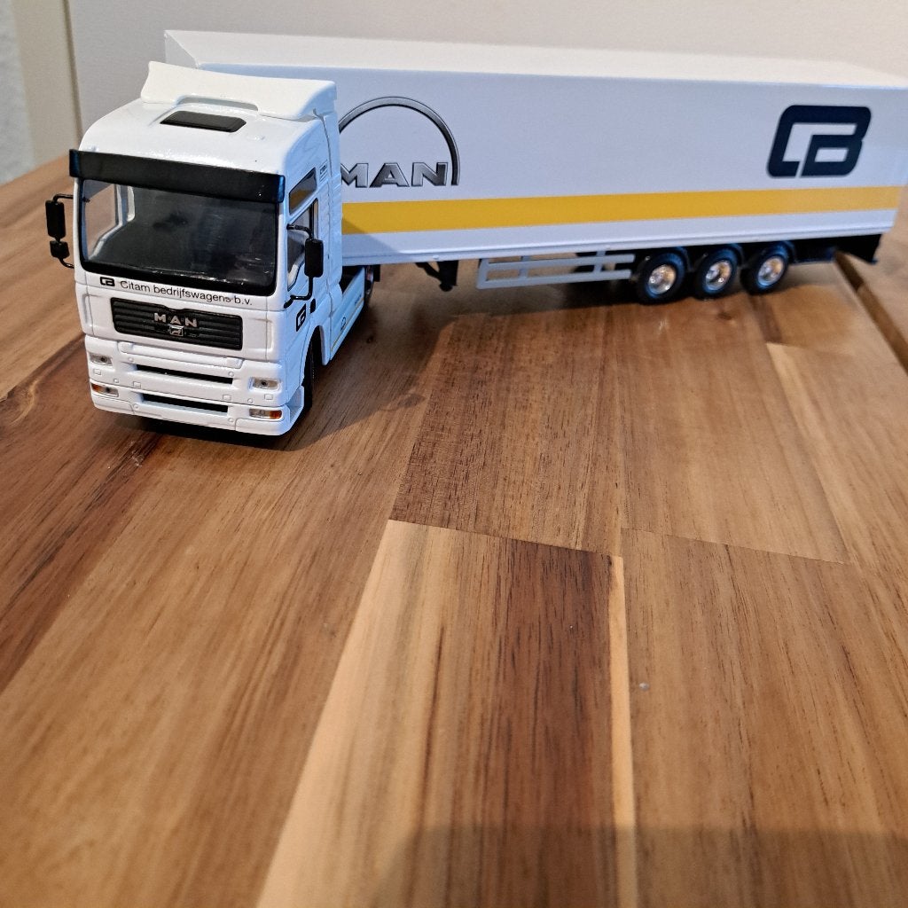 CITAM BEDRIJFSWAGENS MAN NIEUW IN ORG DOOS ECHT WIT ., Verzenden, Nieuw, Bus of Vrachtwagen, Lion Toys