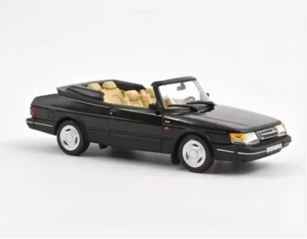 Saab 900 Turbo cabrio '92 zwart schaal 1:43 NOREV Ref 810045, Hobby en Vrije tijd, Modelauto's | 1:43, Nieuw, Auto, Norev, Verzenden
