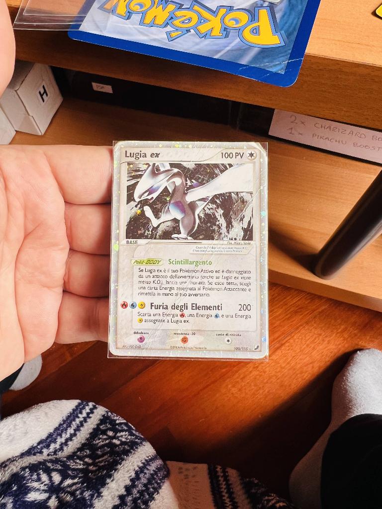 Lugia Ex 105/115 Ex Unseen Forces Pokemon, Verzenden, Zo goed als nieuw, Losse kaart, Foil