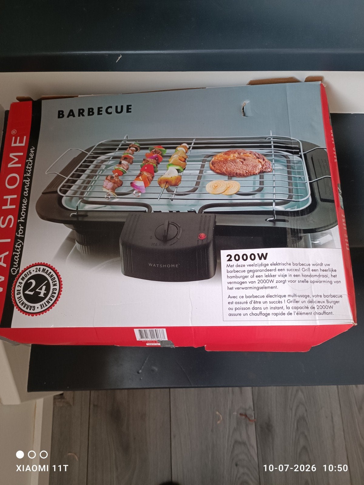 Elektrische barbeque nieuw in verpakking, Ophalen of Verzenden, Nieuw, Wattshome