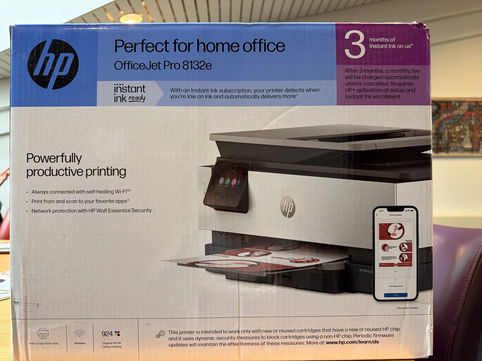 HP OfficeJet Pro 8132e All-in-One Printer - Nieuw in doos, Computers en Software, Ophalen, Inkjetprinter, All-in-one, Draadloos