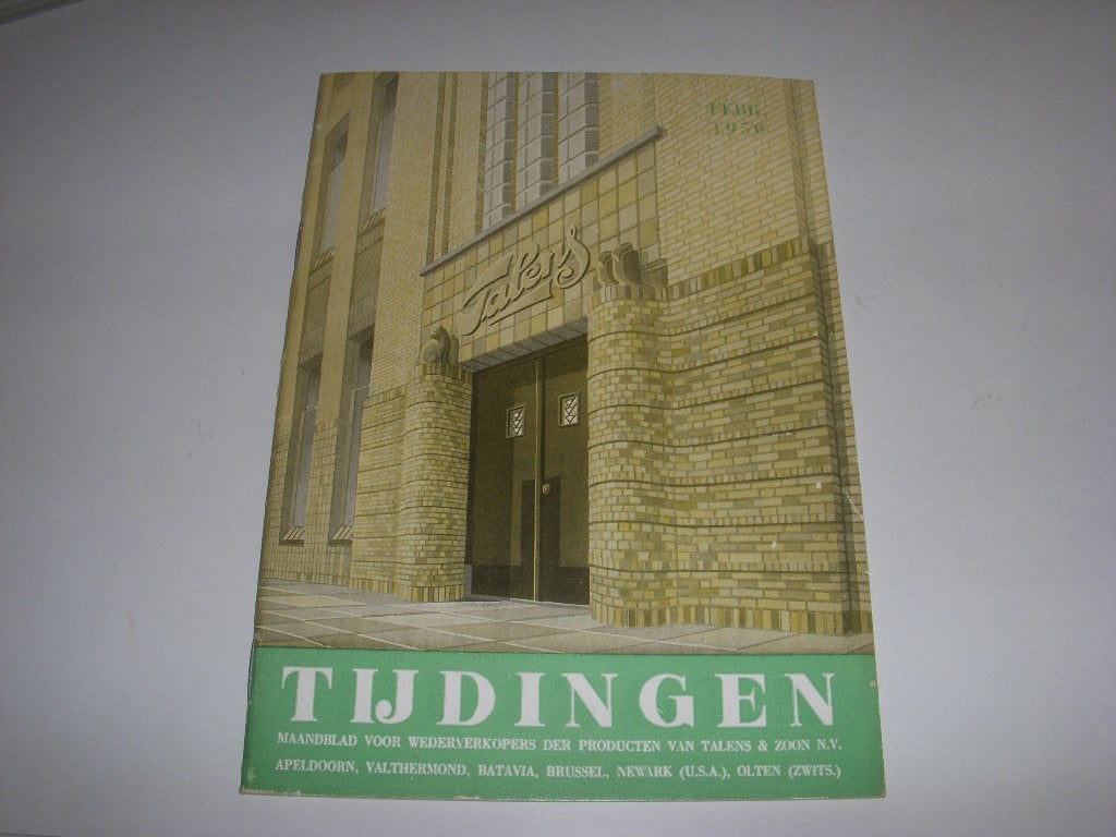 TIJDINGEN maandblad voor verkopers van Talens producten 1950, Gelezen, Folder, Talens & Zoon inktproducten, Ophalen of Verzenden