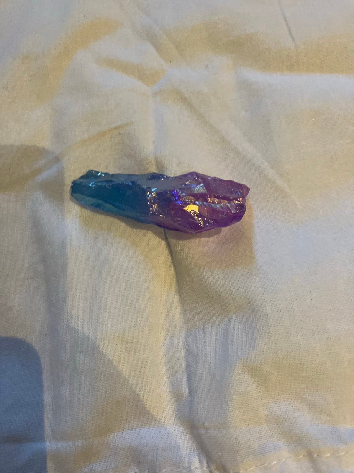 Aura Kwarts Kristal - Paars/Blauw, Ophalen of Verzenden, Mineraal