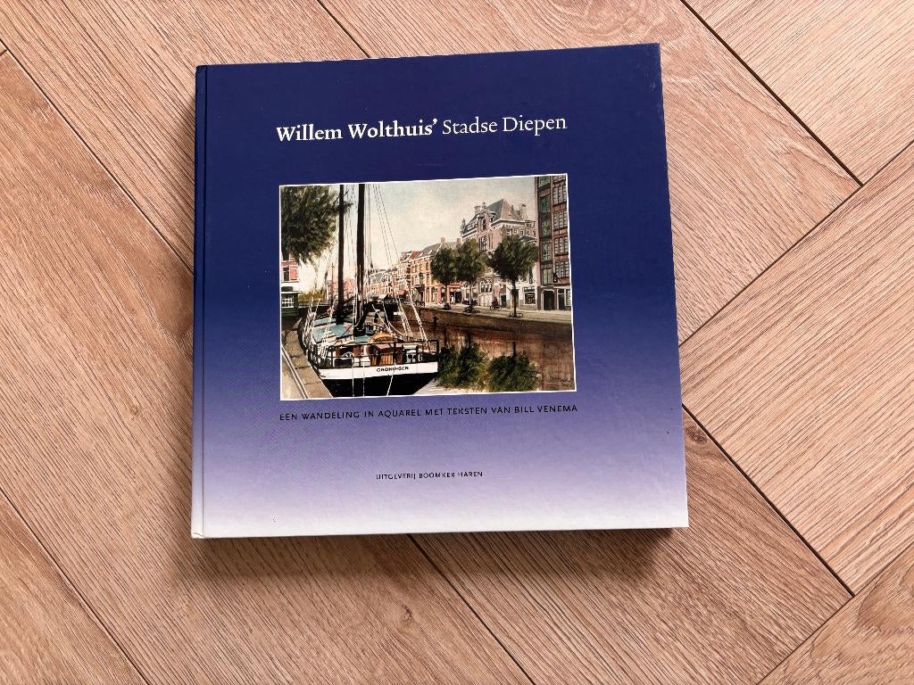 Kunstboek Willem Wolthuis Stadse Diepen Groningse aquarellen, Ophalen of Verzenden, Zo goed als nieuw, Schilder- en Tekenkunst