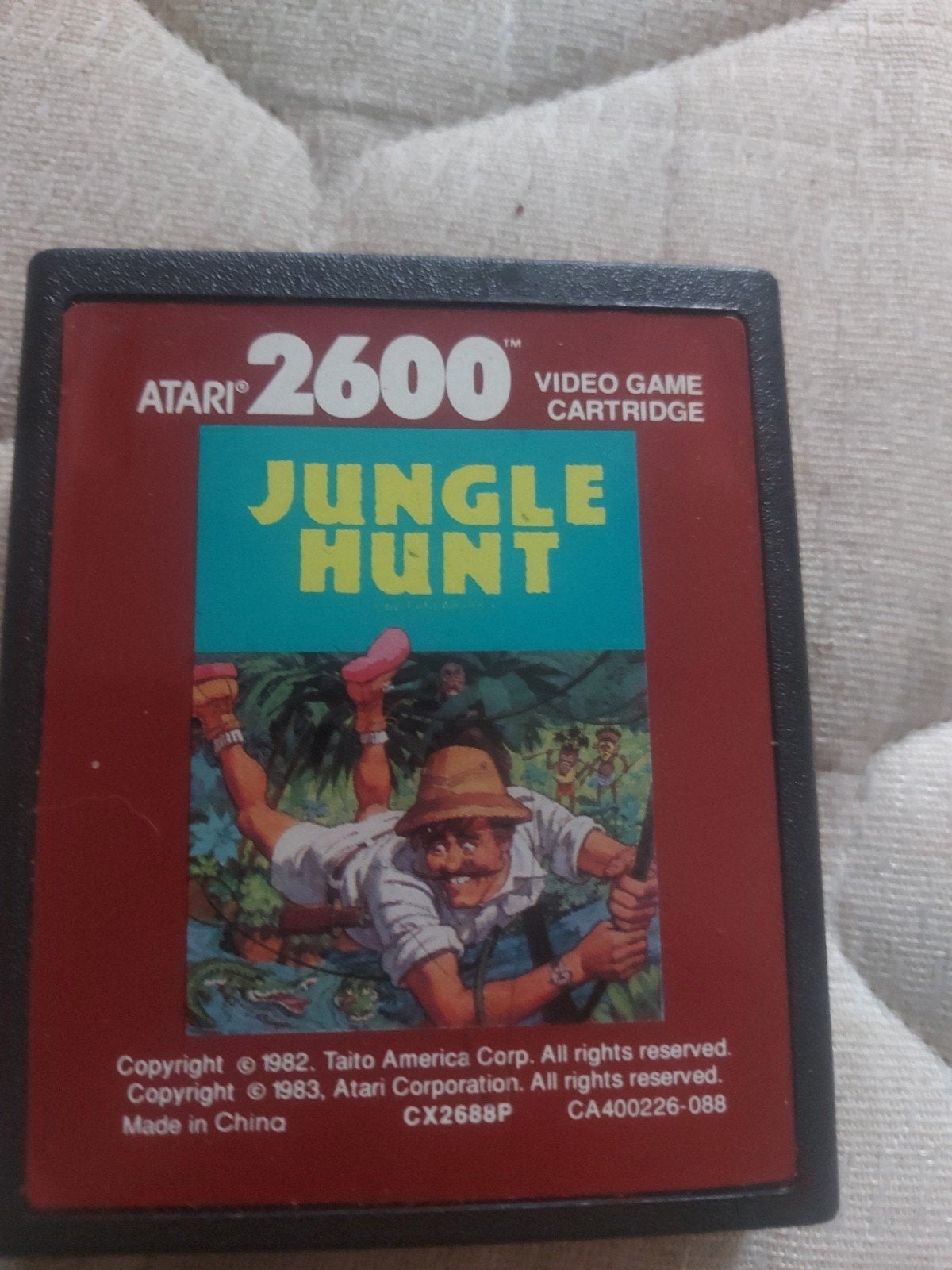 Atari 2600 Jungle Hunt Videogame Cartridge, Spelcomputers en Games, Ophalen of Verzenden