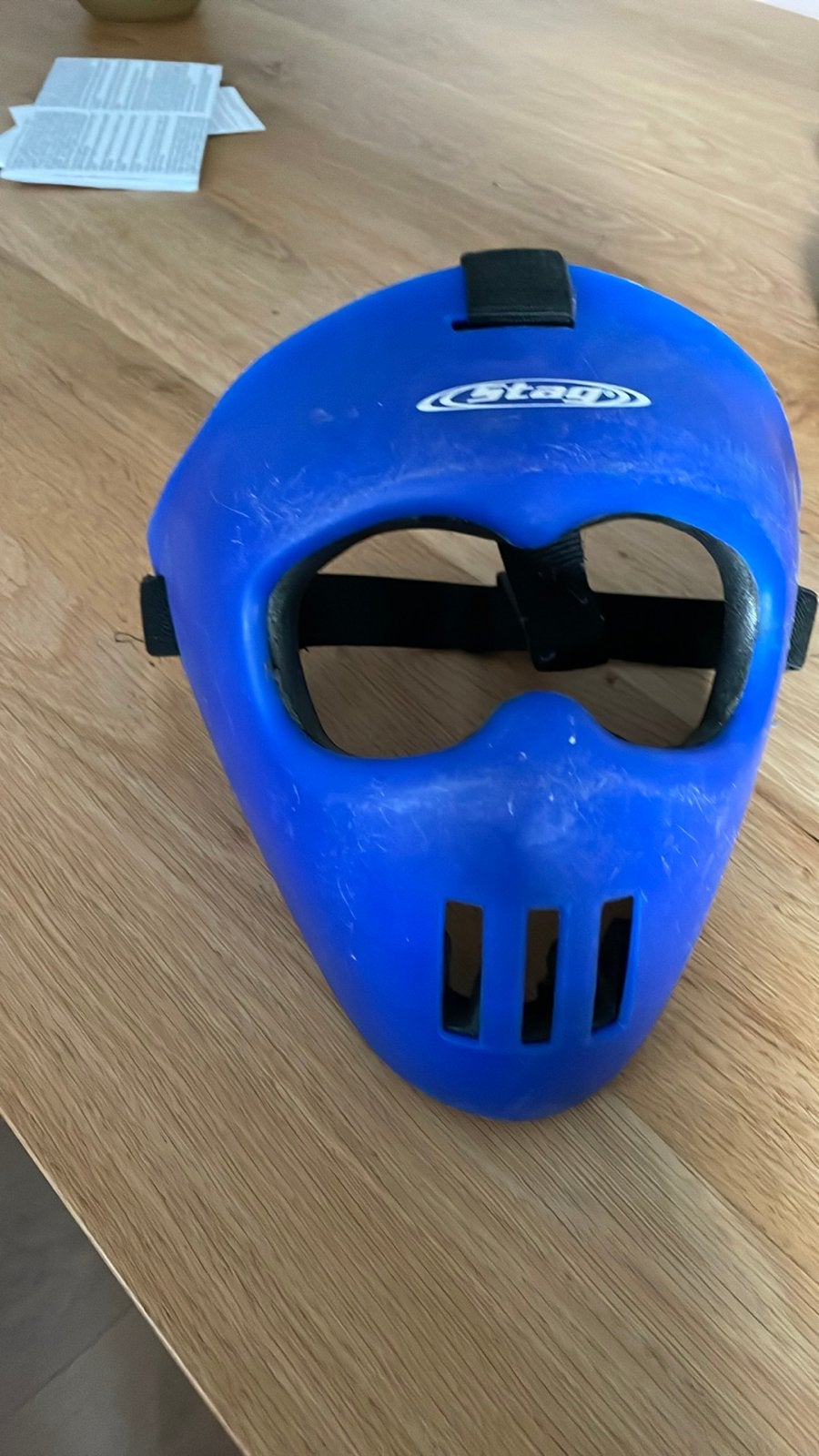 Brabo hockey gezichtsmasker - Blauw, Verzenden, Gebruikt, Overige typen