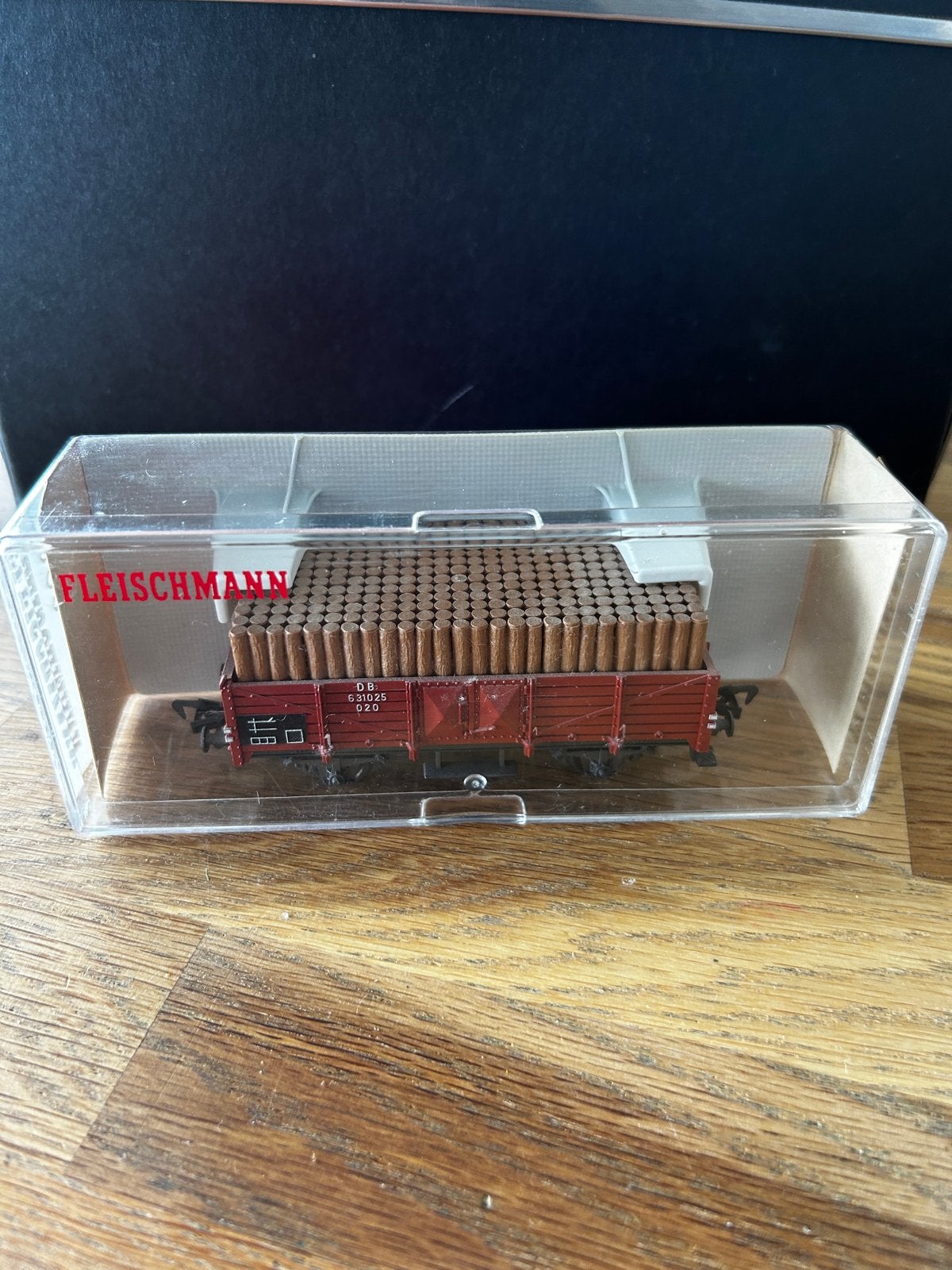 Fleischmann 5203 Houtwagon DB 5203- Zo goed als nieuw, Gelijkstroom, Verzenden, Fleischmann, Wagon