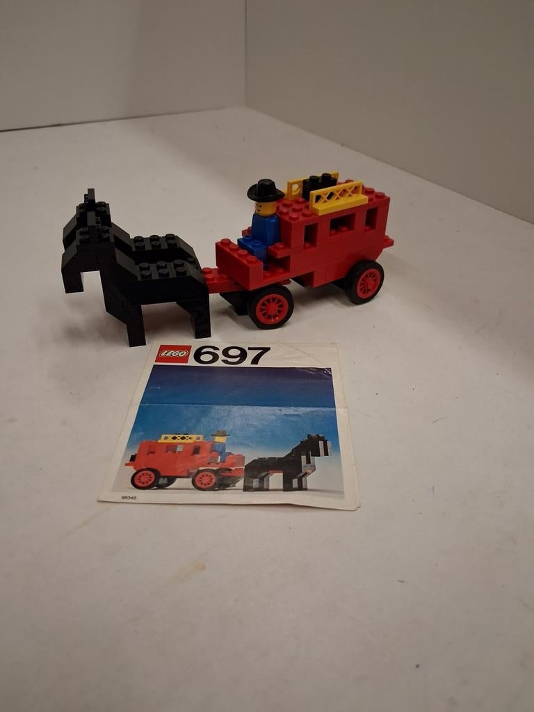 Lego 697 postkoets, Compleet, Gebruikt, Lego, Ophalen of Verzenden