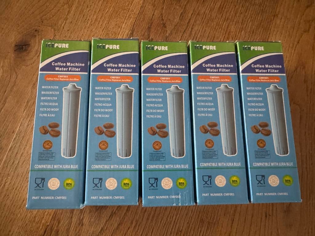 5x Icepure waterfilter voor Jura koffiemachines, Ophalen of Verzenden, Nieuw