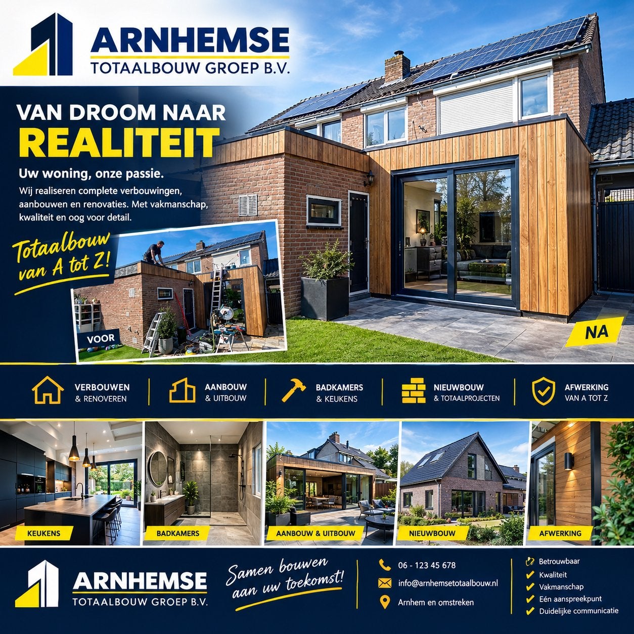 Aanbouw / verbouw / onderhoudt / nieuwbouw / renovatie, Diensten en Vakmensen, Garantie, Nieuwbouw of Opbouw