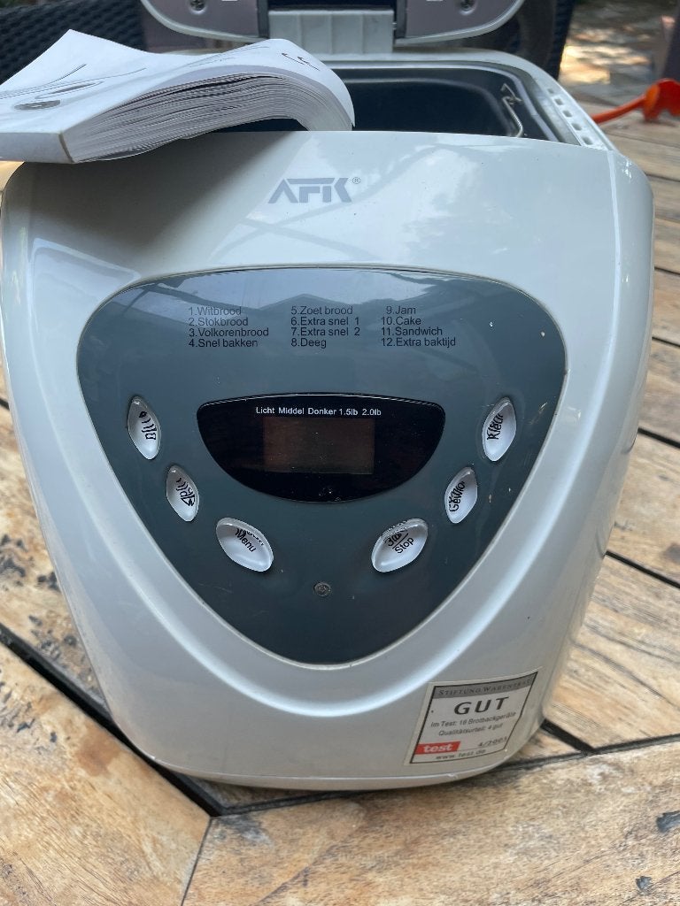 Broodmachine AFK nieuw, 800 tot 1200 gram deeg, Nieuw, Kijkvenster, Ophalen