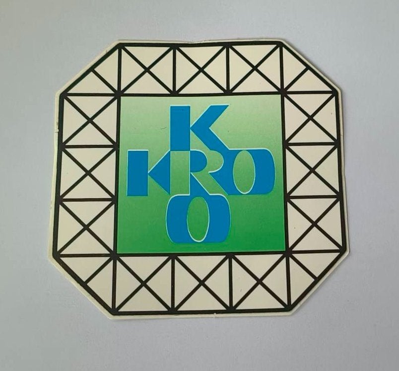 Sticker KRO (1e), Ophalen of Verzenden, Zo goed als nieuw, Film, Tv of Omroep