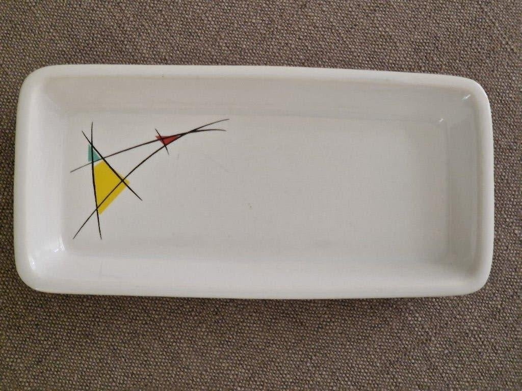retro schaaltje VEB Steingut Torgau DDR geometrische print, Verzamelen, Retro, Ophalen of Verzenden, Huis en Inrichting
