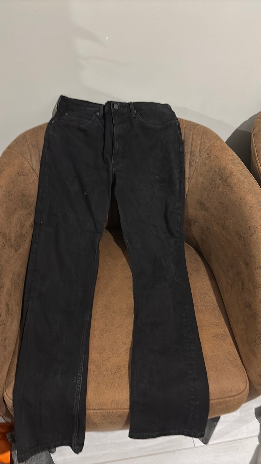 Lee Brooklyn Straight Zwarte Jeans / Spijkerbroek - W32 L34, Ophalen, Zo goed als nieuw, Zwart