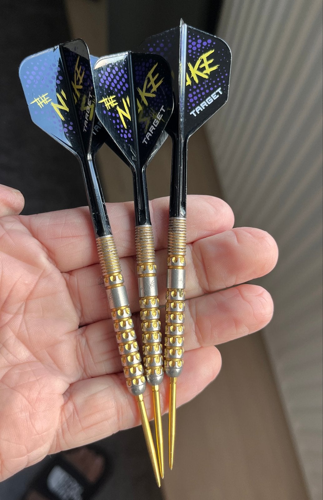 Target The Nuke Prodigy Darts 23 gram met extra's en kist, Verzenden, Zo goed als nieuw, Pijlen