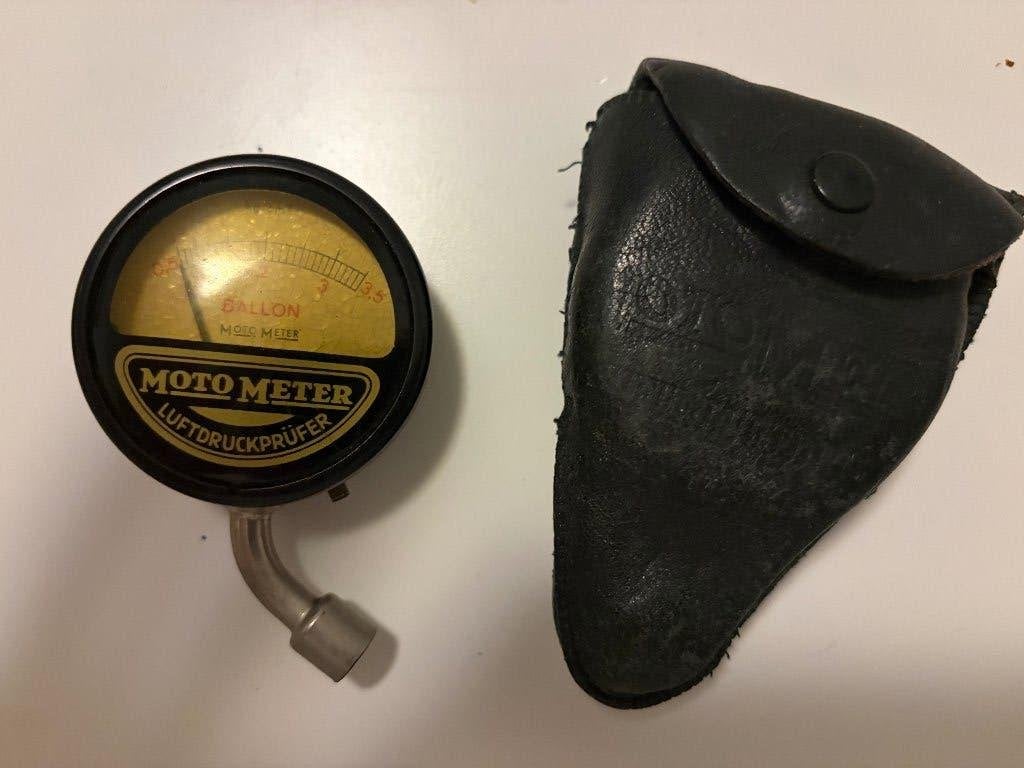 Vintage MotoMeter Bandenspanningmeter (Luftdruckprüfer), Auto diversen, Auto-accessoires, Gebruikt, Ophalen of Verzenden