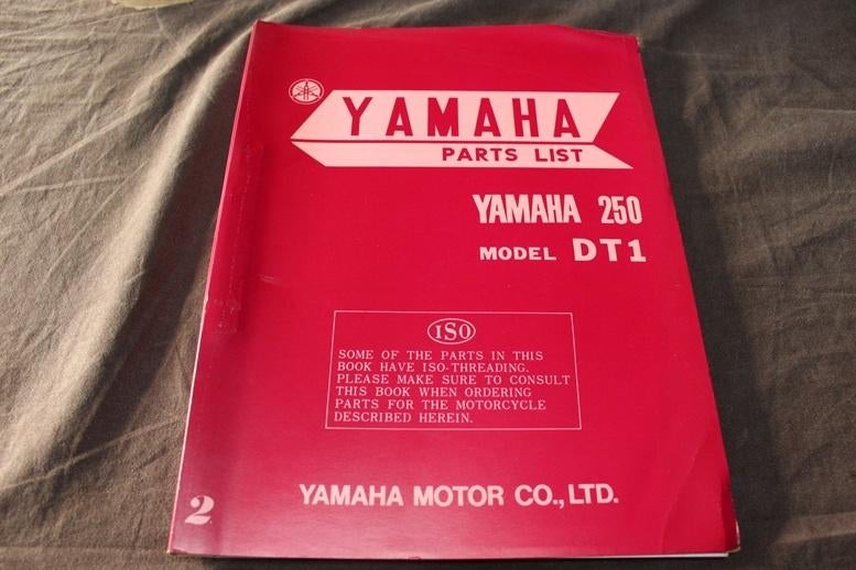 Yamaha DT1 250 cc 1970 motorcycle parts list, Ophalen of Verzenden, Yamaha