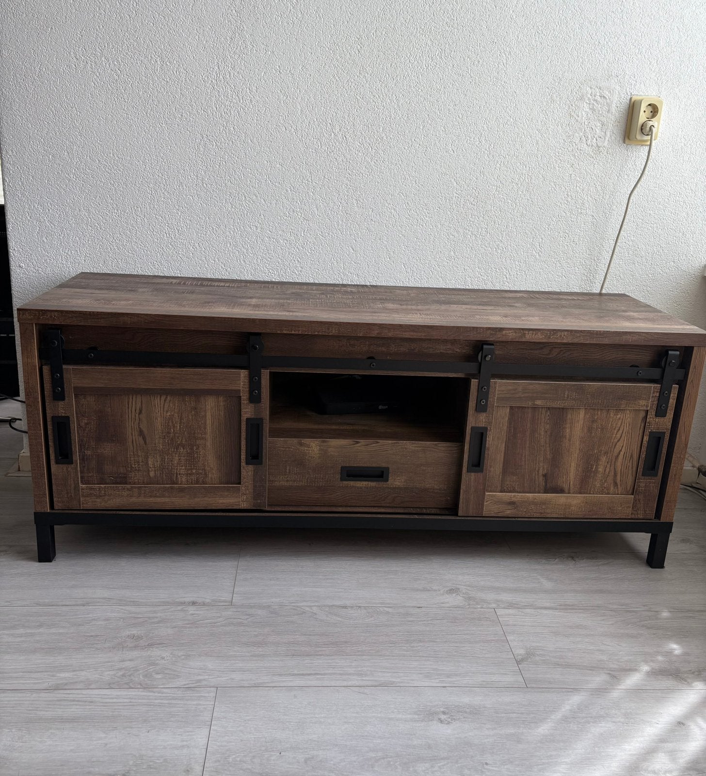 Tv kast industriële stijl, Ophalen, 150 tot 200 cm, Zo goed als nieuw, Minder dan 100 cm