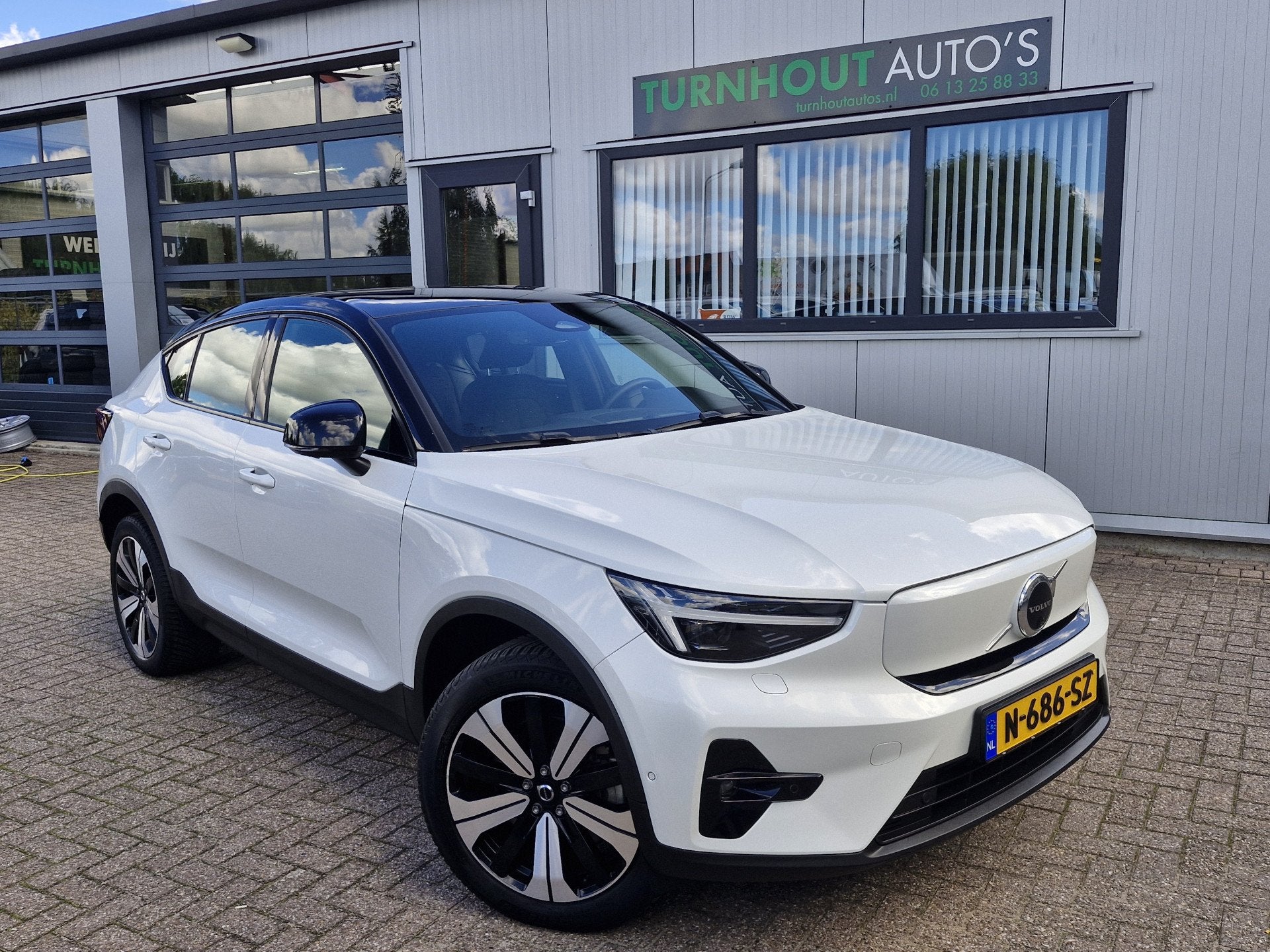 Volvo C40 Recharge Twin Intro Edition 78 kWh | Crystal White, Automaat, Wit, Origineel Nederlands, 425 min