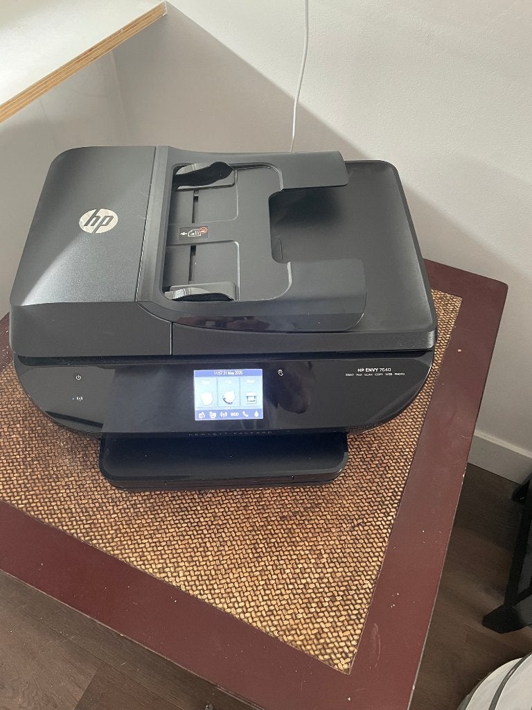 HP Envy 7640, Computers en Software, Printers, Gebruikt, All-in-one, Inkjetprinter, Faxen, Kleur printen, Kopieren, Mailen, Scannen