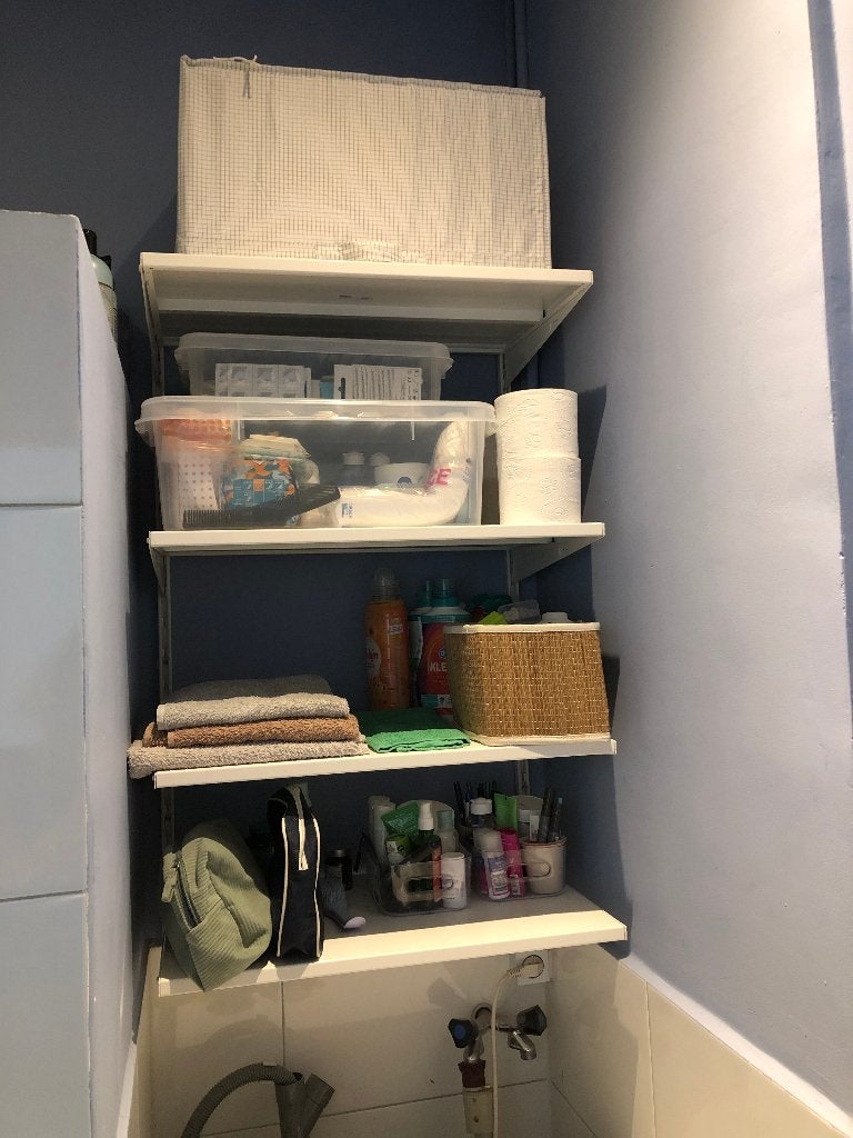 Ikea BOAXEL planken + rails, Ophalen, Gebruikt