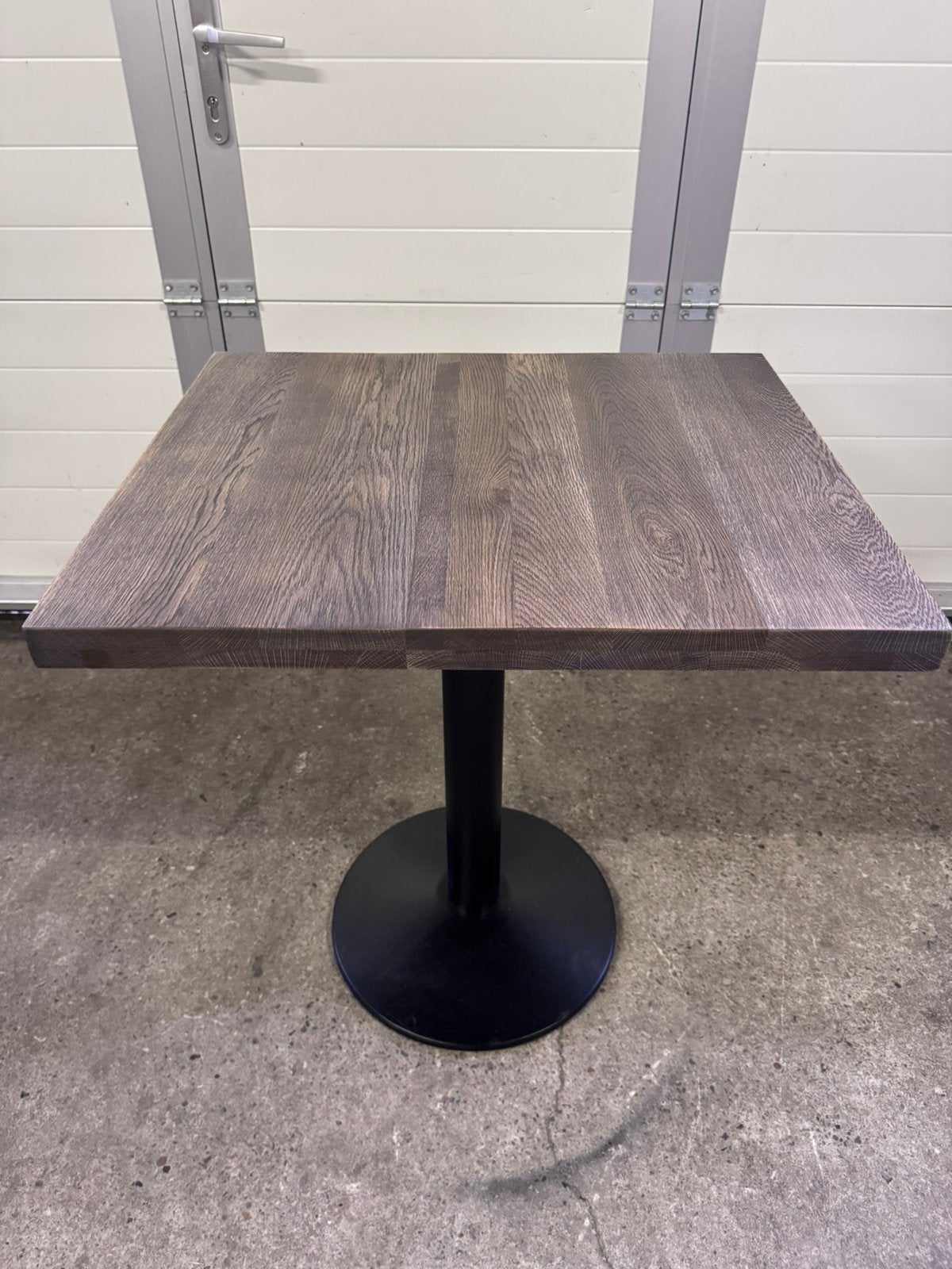 2 eikenhouten bistro horeca restaurant tafels 60x70 cm, Ophalen, Nieuw, 75 cm of meer, 60 cm of meer