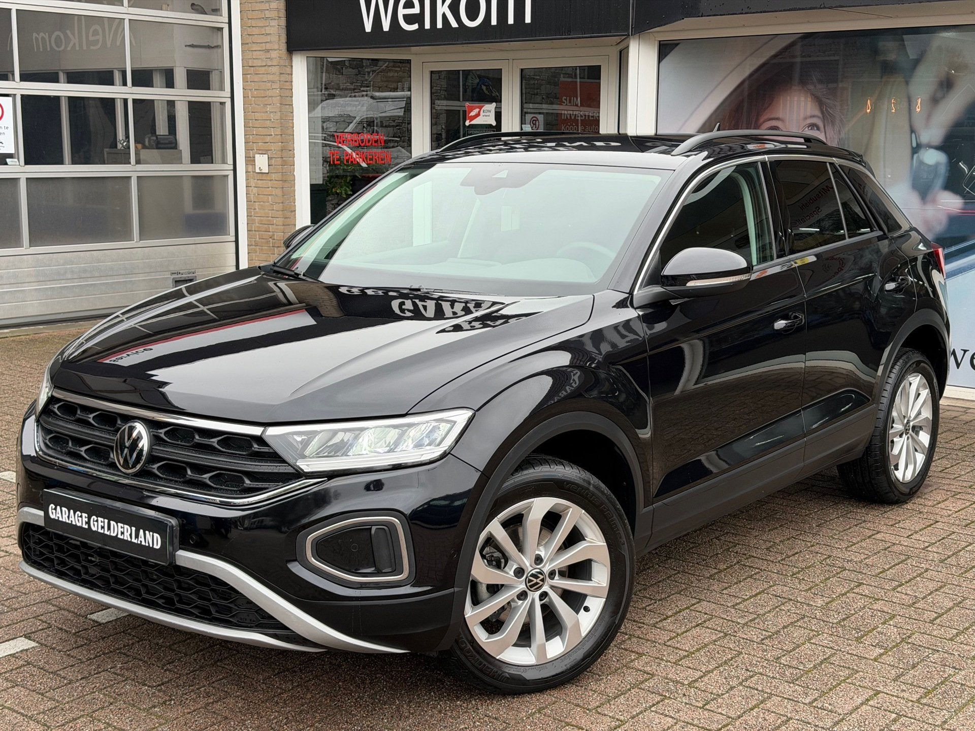 Volkswagen T-Roc 1.5 TSI Black Edition | Full-Led | Navi | C, Auto's, Dealer onderhouden, Zwart, 4 cilinders, 150 pk