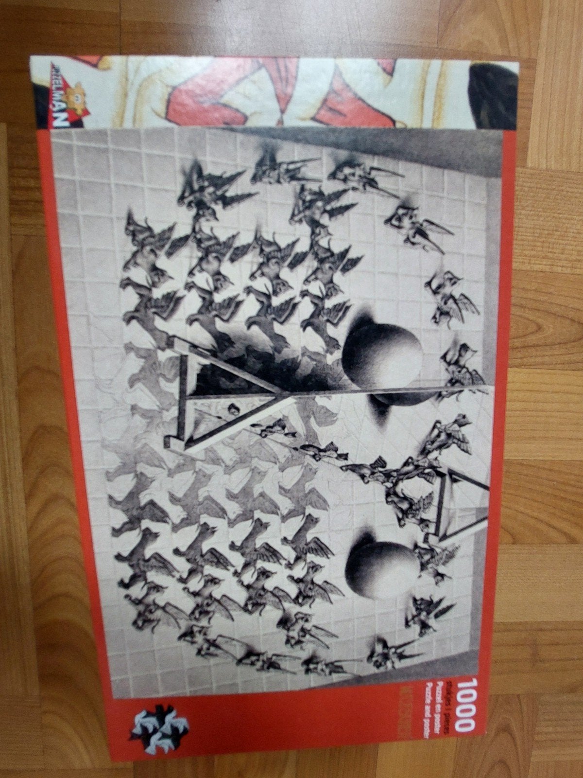 Legpuzzel 1000 stukjes M.C. Escher Toverspiegel, Ophalen of Verzenden, Zo goed als nieuw, Legpuzzel