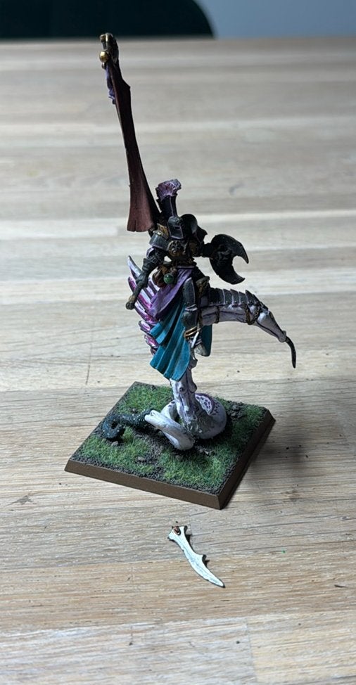 Warhammer Lord of Slaanesh on Daemonic Mount (metal), Ophalen of Verzenden, Zo goed als nieuw, Warhammer