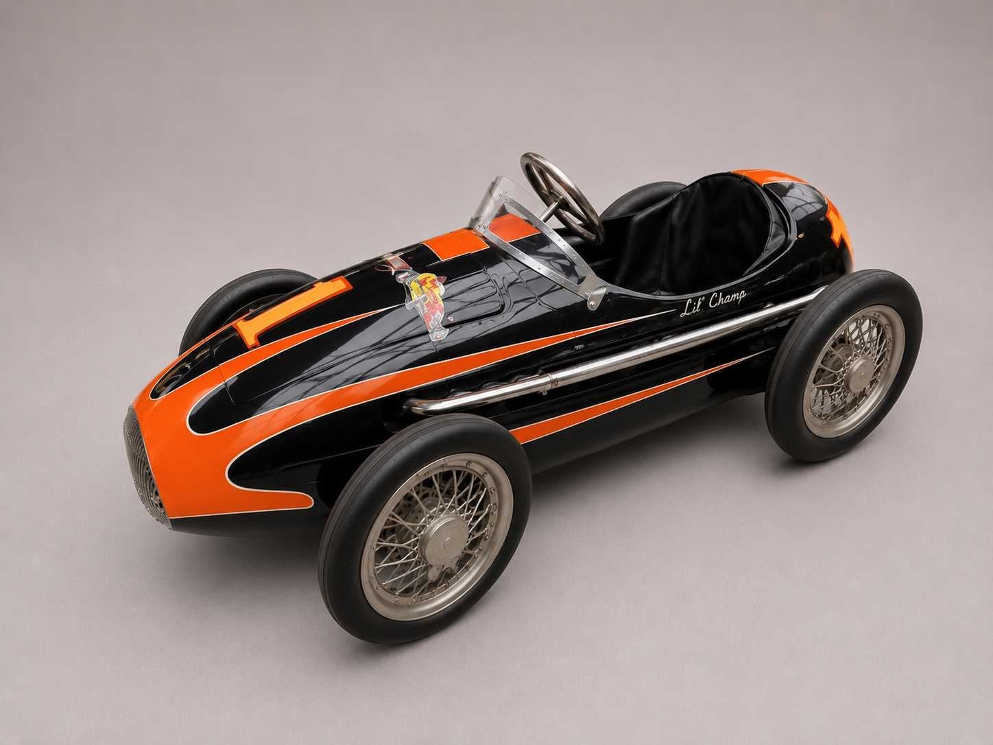 1950 Ferrari-Style Pedal Car | Vintage Pedal Car, Auto's, Overige carrosserieën, Overige brandstoffen, Bedrijf, Ferrari