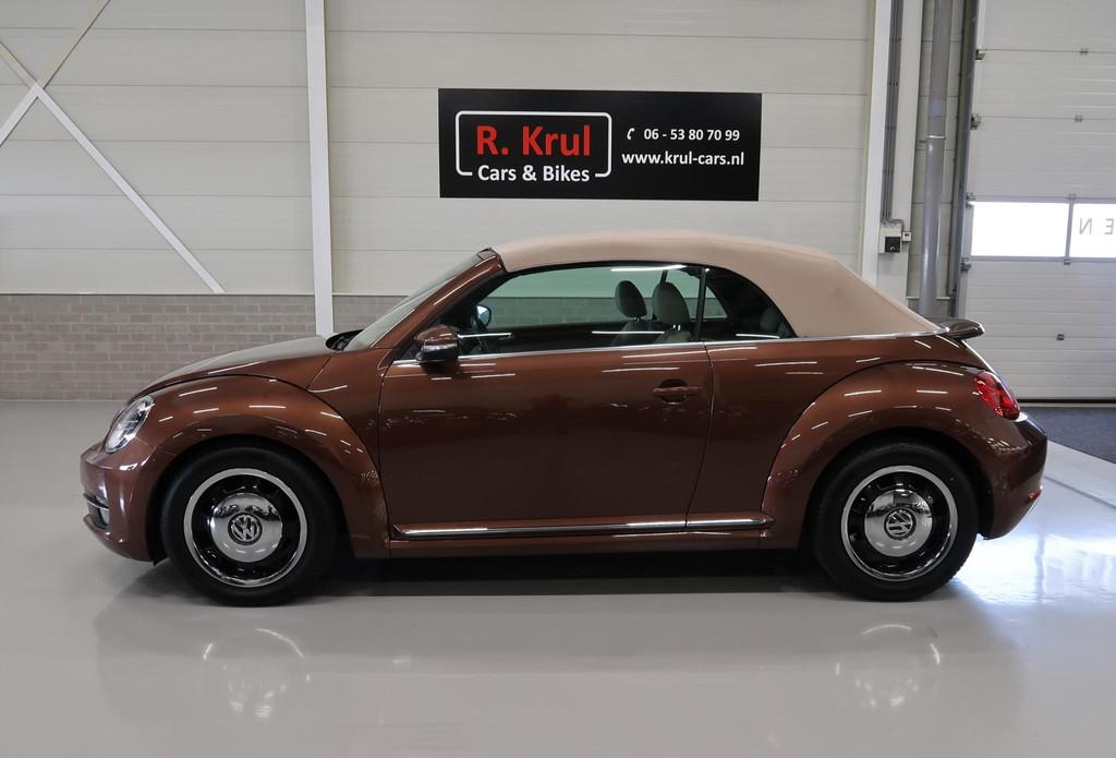 Volkswagen Beetle Cabriolet 1.2 TSI Exclusive Edition Leer A, Auto's, Voorwielaandrijving, Gebruikt, 4 cilinders, 4 stoelen