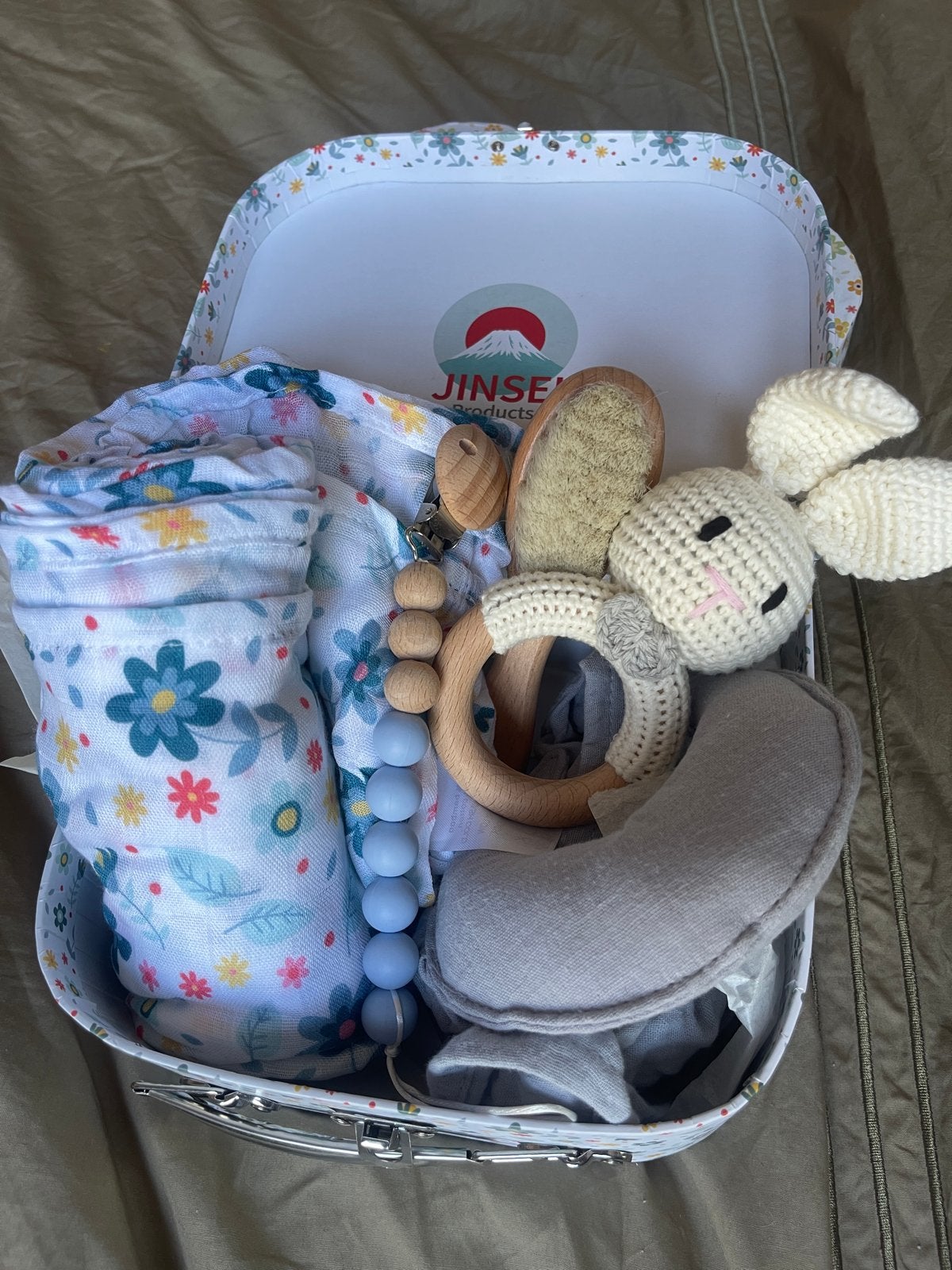 Luxe Baby Cadeauset Blauw- Kraamcadeau/Babyshower, Kinderen en Baby's, Kraamcadeaus en Geboorteborden, Ophalen of Verzenden, Nieuw