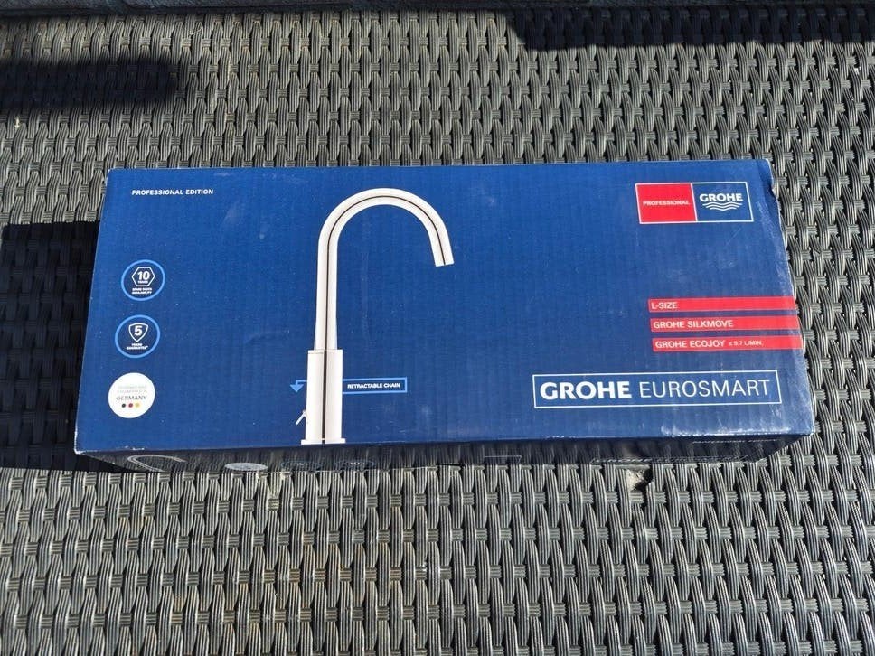 Grohe eurosmart wastafel kraan nieuw in doos zie foto's, Ophalen of Verzenden, Nieuw, Chroom, Kraan