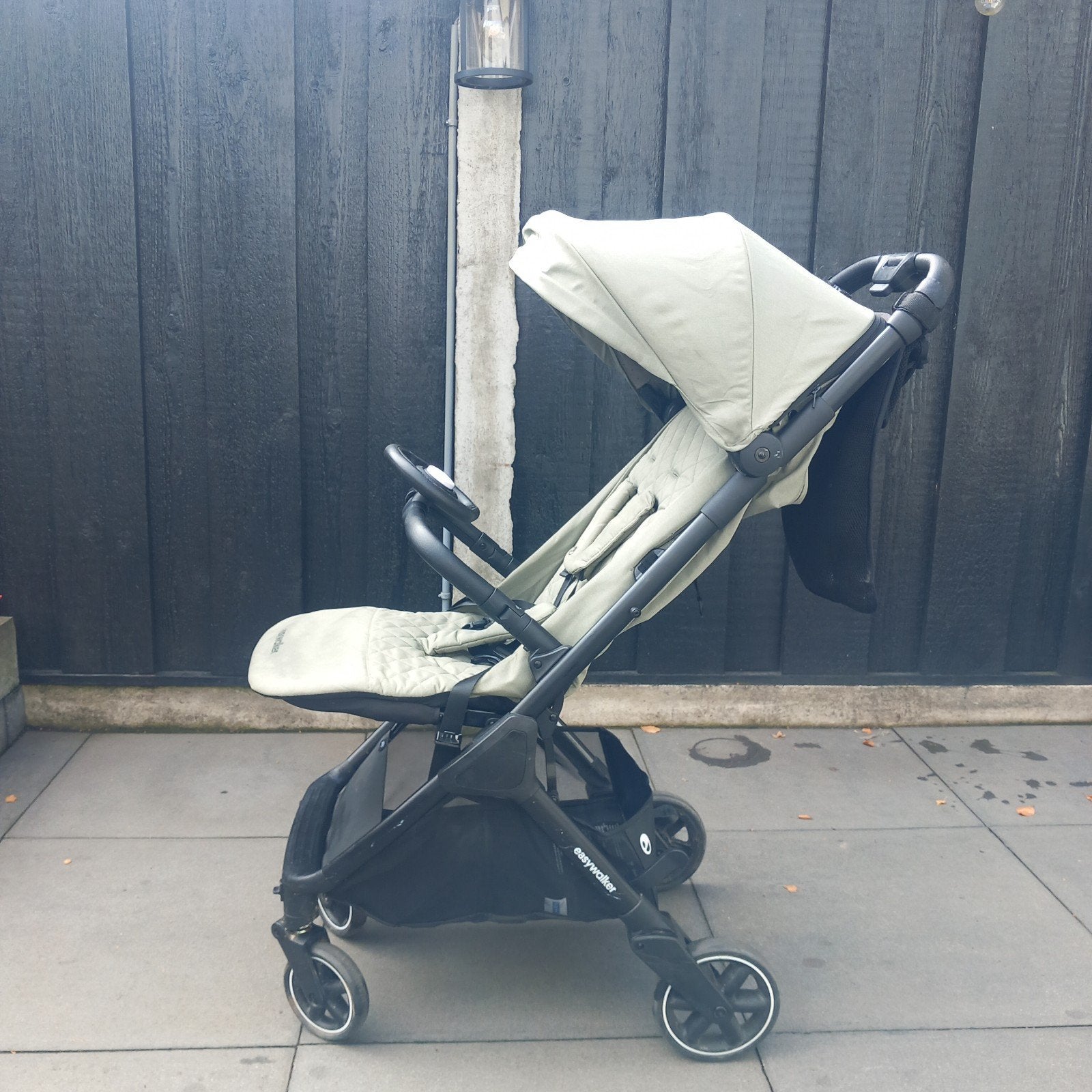 Groene easywalker Jackey XL buggy, Kinderen en Baby's, Buggy's, Ophalen, Gebruikt, Overige merken, Verstelbare rugleuning